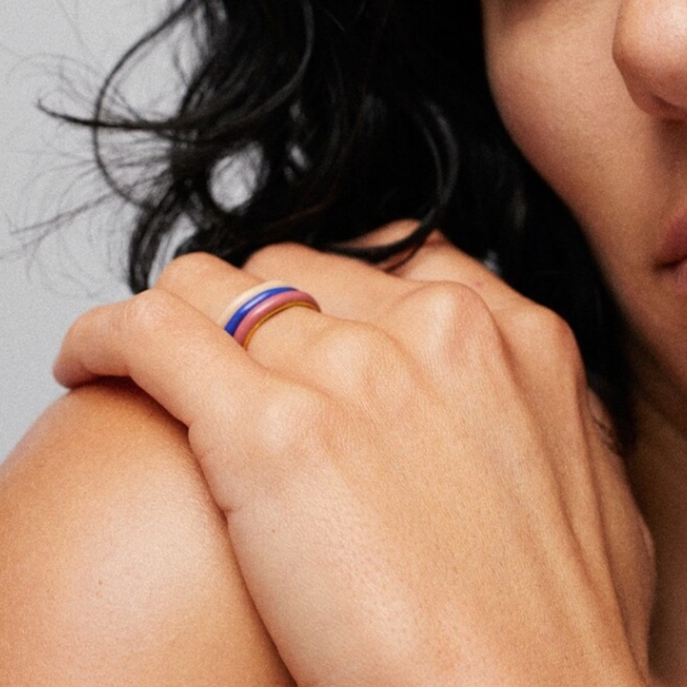 MANGO SET OF 5 COMBINED RINGS. - Picture 4 of 4